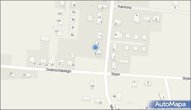 Brzezie k. Sulechowa, Czapskiego Józefa, 3, mapa Brzezie k. Sulechowa