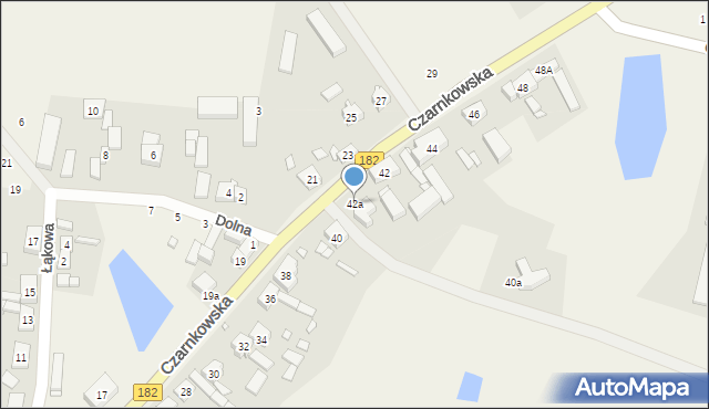 Brzeźno, Czarnkowska, 42a, mapa Brzeźno