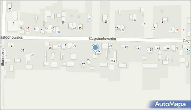 Brzyszów, Częstochowska, 23a, mapa Brzyszów