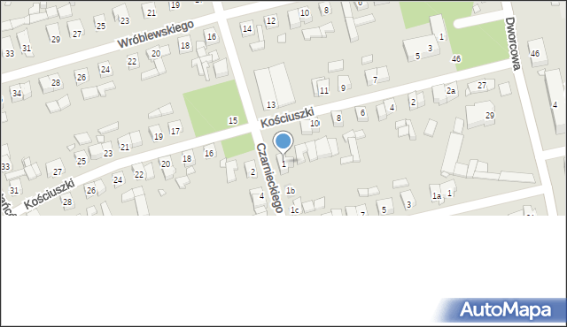 Buk, Czarnieckiego Stefana, hetm., 1, mapa Buk