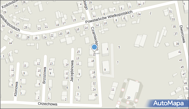 Buk, Czarnieckiego Stefana, hetm., 12, mapa Buk