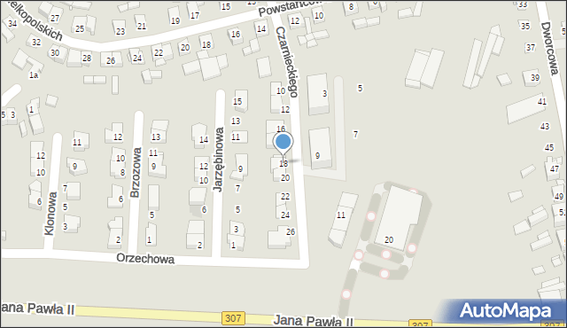 Buk, Czarnieckiego Stefana, hetm., 18, mapa Buk
