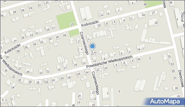 Buk, Czarnieckiego Stefana, hetm., 1c, mapa Buk