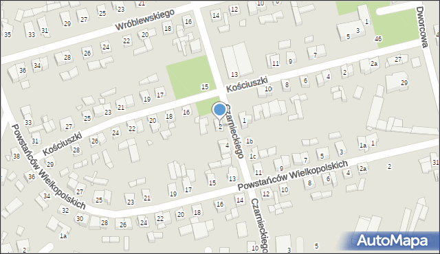 Buk, Czarnieckiego Stefana, hetm., 2, mapa Buk