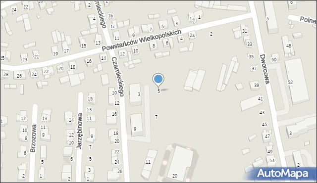 Buk, Czarnieckiego Stefana, hetm., 5, mapa Buk
