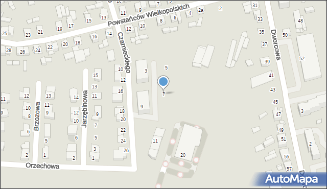 Buk, Czarnieckiego Stefana, hetm., 7, mapa Buk