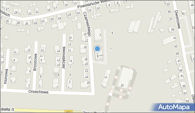 Buk, Czarnieckiego Stefana, hetm., 9, mapa Buk