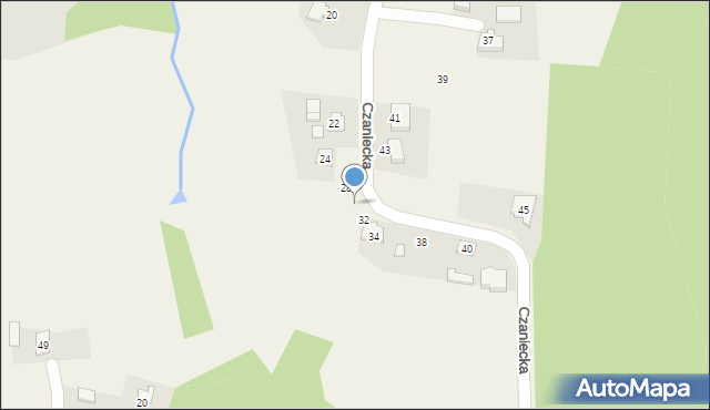 Bulowice, Czaniecka, 30, mapa Bulowice