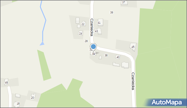 Bulowice, Czaniecka, 36, mapa Bulowice