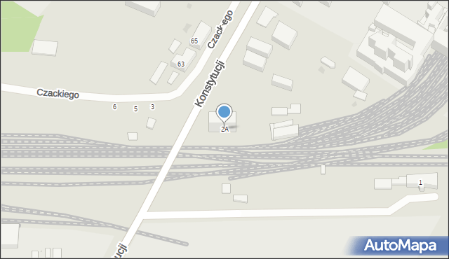 Bytom, Czackiego Tadeusza, 2A, mapa Bytomia