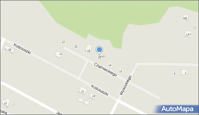 Chęciny, Czarnieckiego Stefana, hetm., 16, mapa Chęciny