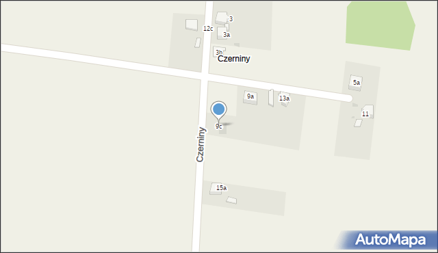 Chełm Śląski, Czerniny, 9c, mapa Chełm Śląski