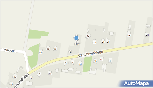 Chlewiska, Czachowskiego, 2a, mapa Chlewiska