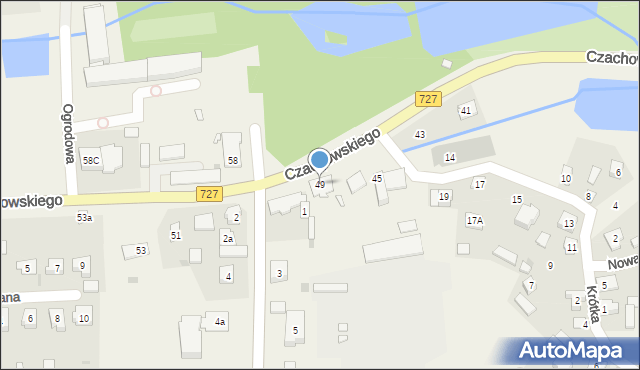 Chlewiska, Czachowskiego, 49, mapa Chlewiska