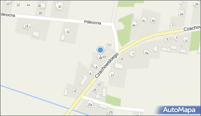 Chlewiska, Czachowskiego, 4a, mapa Chlewiska