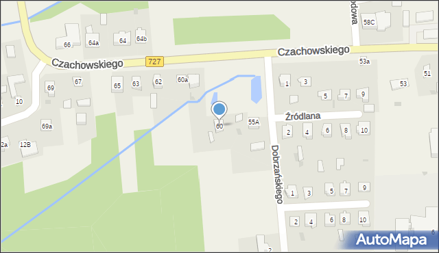 Chlewiska, Czachowskiego, 60, mapa Chlewiska