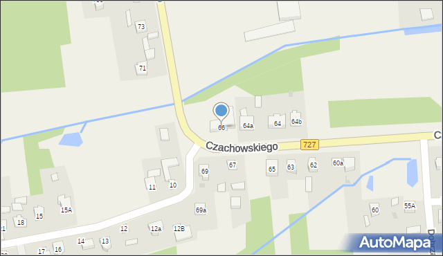 Chlewiska, Czachowskiego, 66, mapa Chlewiska