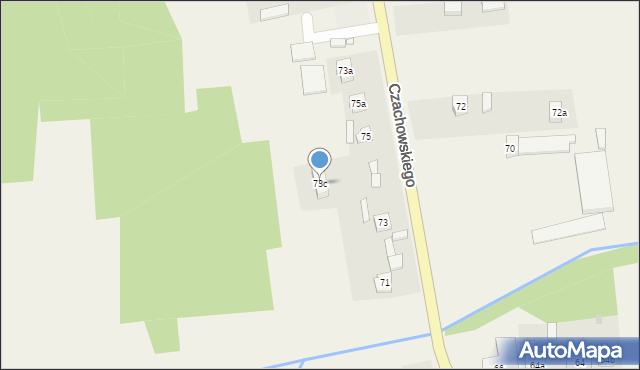 Chlewiska, Czachowskiego, 73c, mapa Chlewiska