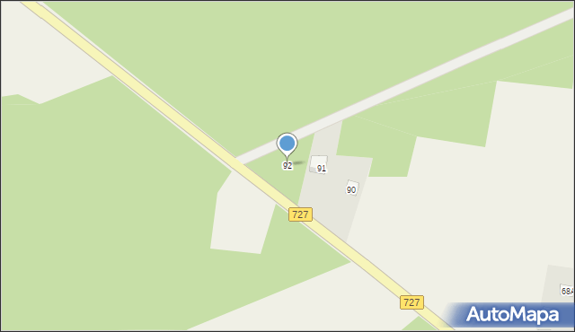 Chlewiska, Czachowskiego, 92, mapa Chlewiska