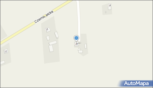 Choceń, Czerniewicka, 16, mapa Choceń