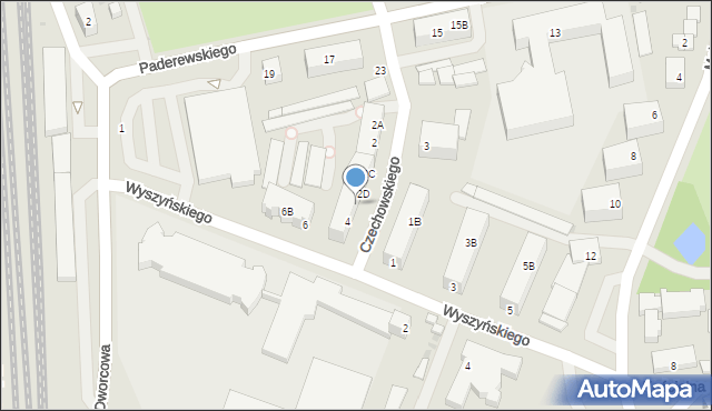 Chodzież, Czechowskiego Ignacego, ks., 4A, mapa Chodzież