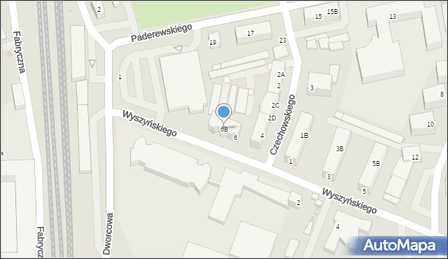 Chodzież, Czechowskiego Ignacego, ks., 6B, mapa Chodzież