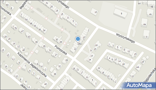 Chojnice, Czynu Zbrojnego Kolejarzy, 18, mapa Chojnic