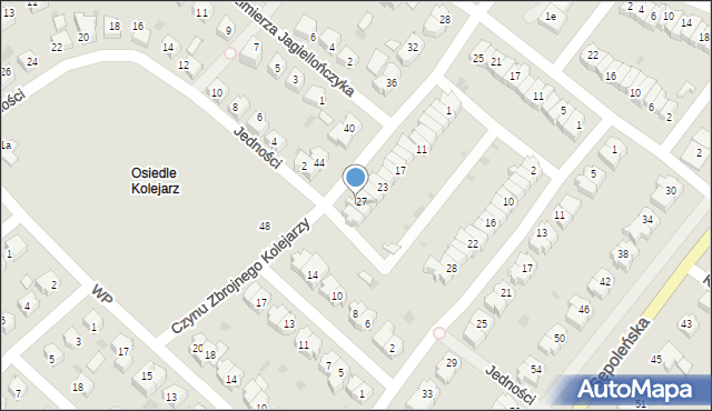 Chojnice, Czynu Zbrojnego Kolejarzy, 29, mapa Chojnic