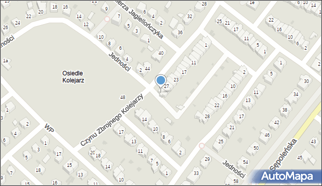 Chojnice, Czynu Zbrojnego Kolejarzy, 31, mapa Chojnic