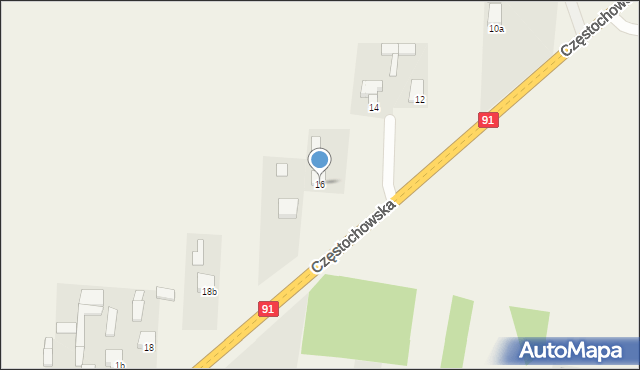 Chorzenice, Częstochowska, 16, mapa Chorzenice