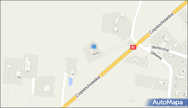 Chorzenice, Częstochowska, 2A, mapa Chorzenice