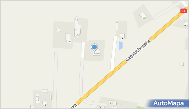 Chorzenice, Częstochowska, 4a, mapa Chorzenice