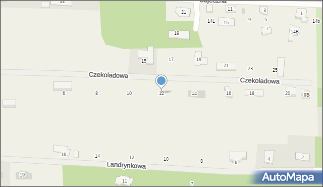 Chrzanów Mały, Czekoladowa, 12, mapa Chrzanów Mały