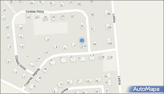 Chrząstawa Wielka, Czarnej Jagody, 2, mapa Chrząstawa Wielka