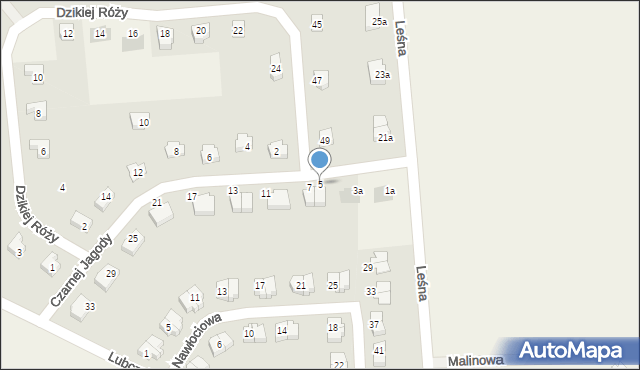 Chrząstawa Wielka, Czarnej Jagody, 5, mapa Chrząstawa Wielka