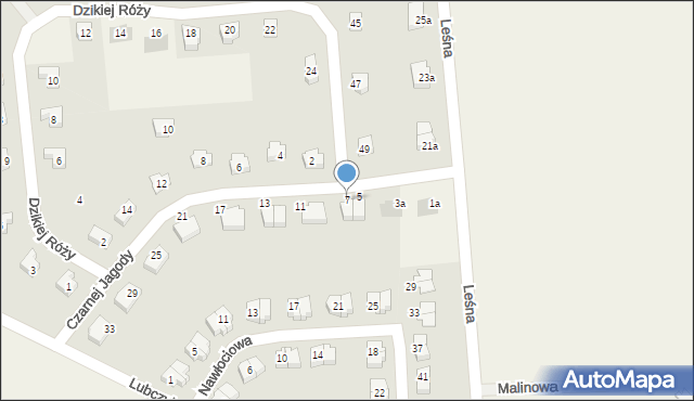 Chrząstawa Wielka, Czarnej Jagody, 7, mapa Chrząstawa Wielka