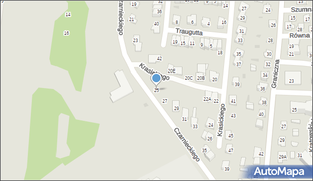 Ciechanów, Czarnieckiego Stefana, hetm., 25, mapa Ciechanów