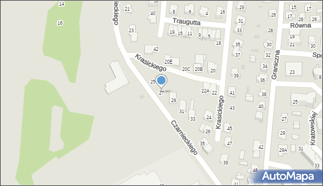 Ciechanów, Czarnieckiego Stefana, hetm., 27, mapa Ciechanów