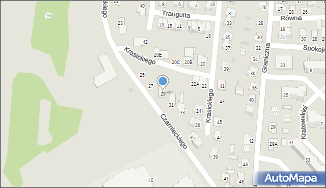 Ciechanów, Czarnieckiego Stefana, hetm., 29, mapa Ciechanów