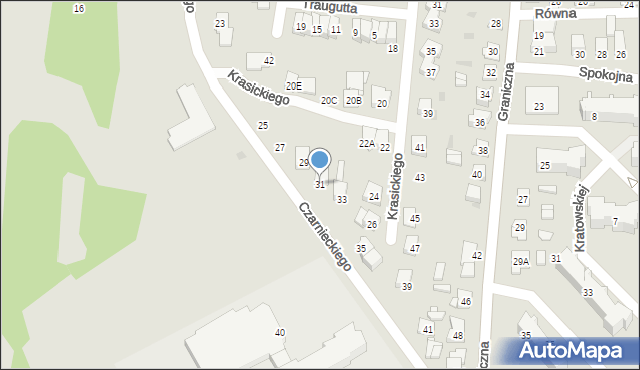 Ciechanów, Czarnieckiego Stefana, hetm., 31, mapa Ciechanów