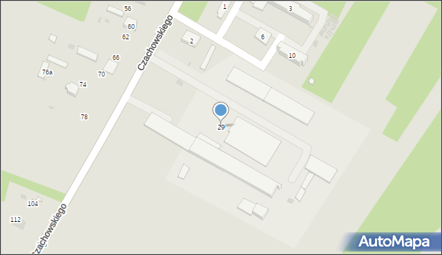 Ciepielów, Czachowskiego, 29, mapa Ciepielów
