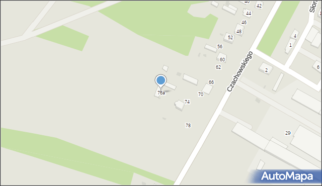 Ciepielów, Czachowskiego, 76a, mapa Ciepielów