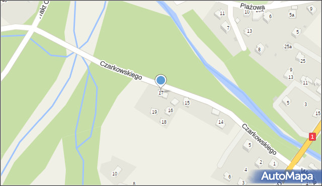 Cisiec, Czarkowskiego Kazimierza, mjr., 17, mapa Cisiec