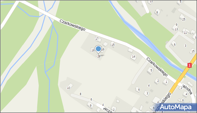 Cisiec, Czarkowskiego Kazimierza, mjr., 18, mapa Cisiec