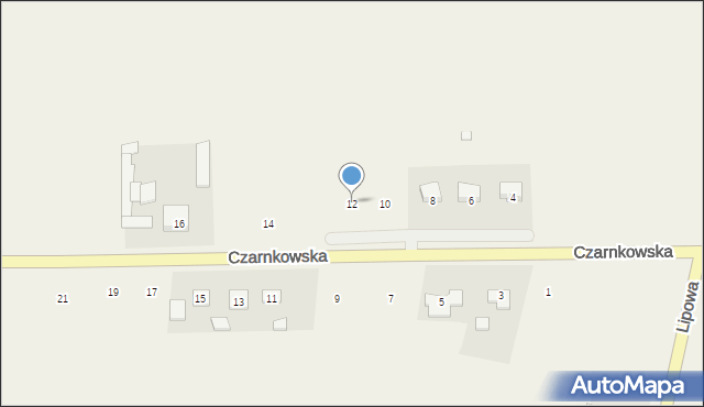 Ciszkowo, Czarnkowska, 12, mapa Ciszkowo