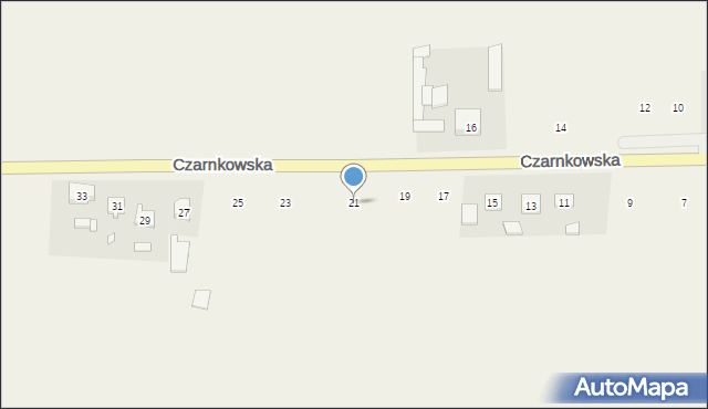 Ciszkowo, Czarnkowska, 21, mapa Ciszkowo