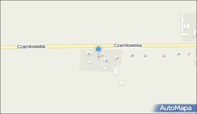 Ciszkowo, Czarnkowska, 31, mapa Ciszkowo