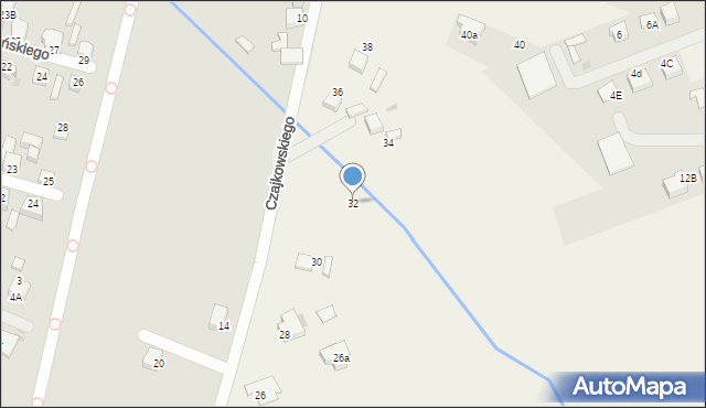 Ćwiklice, Czajkowskiego Piotra, 32, mapa Ćwiklice