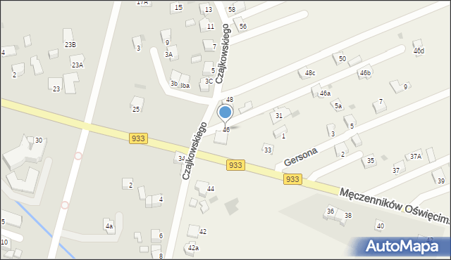 Ćwiklice, Czajkowskiego Piotra, 46, mapa Ćwiklice