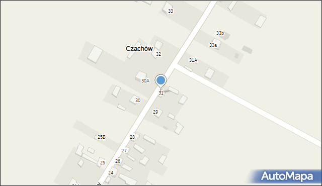 Czachów, Czachów, 31, mapa Czachów